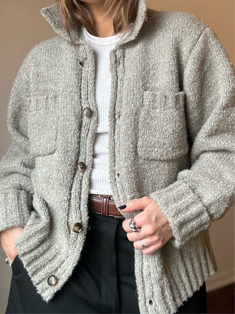 Shaggy Taupe Shacket