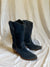 Matisse Navy Suede Distressed Cowgirl Boots