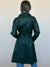 Vintage Green Leather Trench